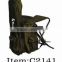 Steel pole folding fishing chair camping chair with backpack for stool