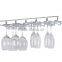 Top home bar Glasses Storage hanging wine glass rack Chrome