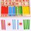 Study wooden box frame calculating mathematics teaching AIDS children early education digital rod