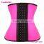 Accept OEM Pink Latex Waist Shaper Steel Corset Busk