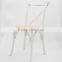 Popular modern stackable wooden cross back chair