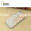 new Electroplating leaf style with shining diamonds Plastic case For iphone 6 case Cell phone case For iphone 6S case