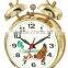 4 metal case mechanical alarm clock mechanism, retro design clock, desktop clock