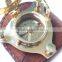 Beautiful Brass Maritime Gift Compass-Sundial compass With Leather Box 13499