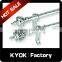 KYOK Chroming plastic curtain finials,window decorative plastic curtain end caps,curtain rod set wholesale.