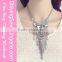 China Wholesale Circle Flower Multi Leaf Beads Pendant Chain fashion necklace
