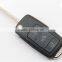 VW Key Blank With 3 buttons flip car key shell (can't be departed)