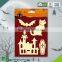 BSCI factory audit Halloween 3D non toxic decorative removable fluorescent stickers