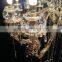 Large antique gold crystal chandelier pendant lighting for hotel,restaurant ,hall,villa