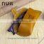 portable real leather material glasses case with elastic strap
