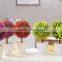 Wholesale Colorful Mini Simulation Plant Pot Grass Ball Tree