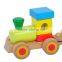 EN71 Kids Playground Block Wooden Toy Train