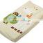 New design printing /embroidery fabric waterproof baby cloth diaper contoured changing pad