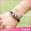 Fashion truth leather bracelet with magnetic clasp