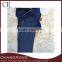 navy blue denim barista apron half