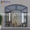 Rogenilan 45 series cheap fixed arch top double glazing aluminum casement window