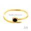 One stone simple design stainless steel bangle