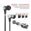 Wallytech W805 Metal in Ear Earphones with Built-in Mic Tangle-free Wired Headset Earbuds with 3-button Volume Control