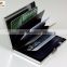 Luckiplus Inventory RFID Blocking Aluminum Credit Card Holder for Men & Women, Cool Slim Metal Busin Black