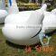Low MOQ stock swimming pool float inflatable swan for sale