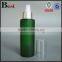 50ml V-shaped blue colored glass bottle