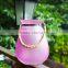 different size frosted / clear hanging glass candle jar for home decoration