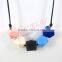 multicolor hexagon silicone teething beads necklace safety baltic amber teething necklace Discount Price TN032
