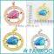 Wholesale Fashion Series of Leaf in the Cirque Blue Opal Sterling Silver Unisex Necklace Pendant
