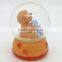 Custom made mini bear crystal glass souvenir globe,snow globe for sale