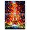 Modern Textured Heavy Knife Oil Paintings Paris Street Scenes