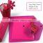 Transparent colorful plastic file folder