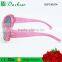 Good sale high quality PC injection girl fashion beautiful kids sunglasses with pattern