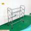 4 Tiers Metal Shoes Rack 12 Pairs Easy Assemble Shoe Rack With 4 Wheels