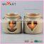 Decorative Grey Ceramic Candle Container For Promotion