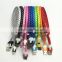 New Arrival Micro Colorful Noodle Flat Data Sync 3m USB Charging Cable for cell phone