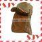 Digital camo flap hats with neck protection