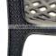 black patio furniture stainless steel double chair furniture banquet chair
