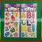 embossed PVC stickers asphalt stickers/letter stickers