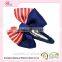 Net cloth large flower hair clip with satin butterfly bow/ hairbow for girl/hair accessories flower