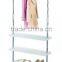 2-tier Plastic Rack Extendable Single bar garment hanging stand clothes hanging stand