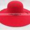 High quality wool felt women hat/ wide brim wool felt hat