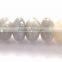 Natural Gray Moonstone Faceted Handmade Roundel Big Hole Beads
