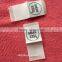 damask neck woven tag for shortgown