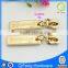 Q-2872 classical zipper custom engrave logo gold color