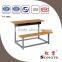 (Furniture)Double school desk and chair ,2 seater ,classroom student desk and chair for school furntiure