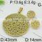 New arrival popular gold plated jewelry shop interior design