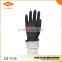 black industrial rubber latex work gloves with CE ISO approved