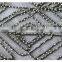 Wholesale Trendy black mesh fabric with GUN METAL embroidery beads