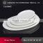 Super white high quality custom design oval large big ceramic porcelain dinner service plate hotel restaurant