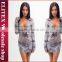 Wholesale fashion stock black spangle long sleeves sexy woman prom dress